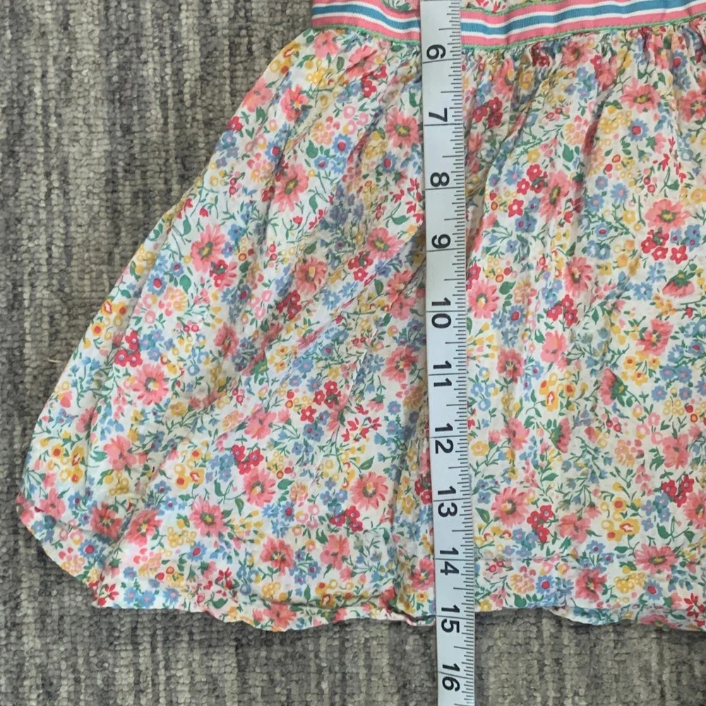 Vintage Ralph Lauren Floral Dress Bloomer Set Cotton‎ White Collar Girl 9M